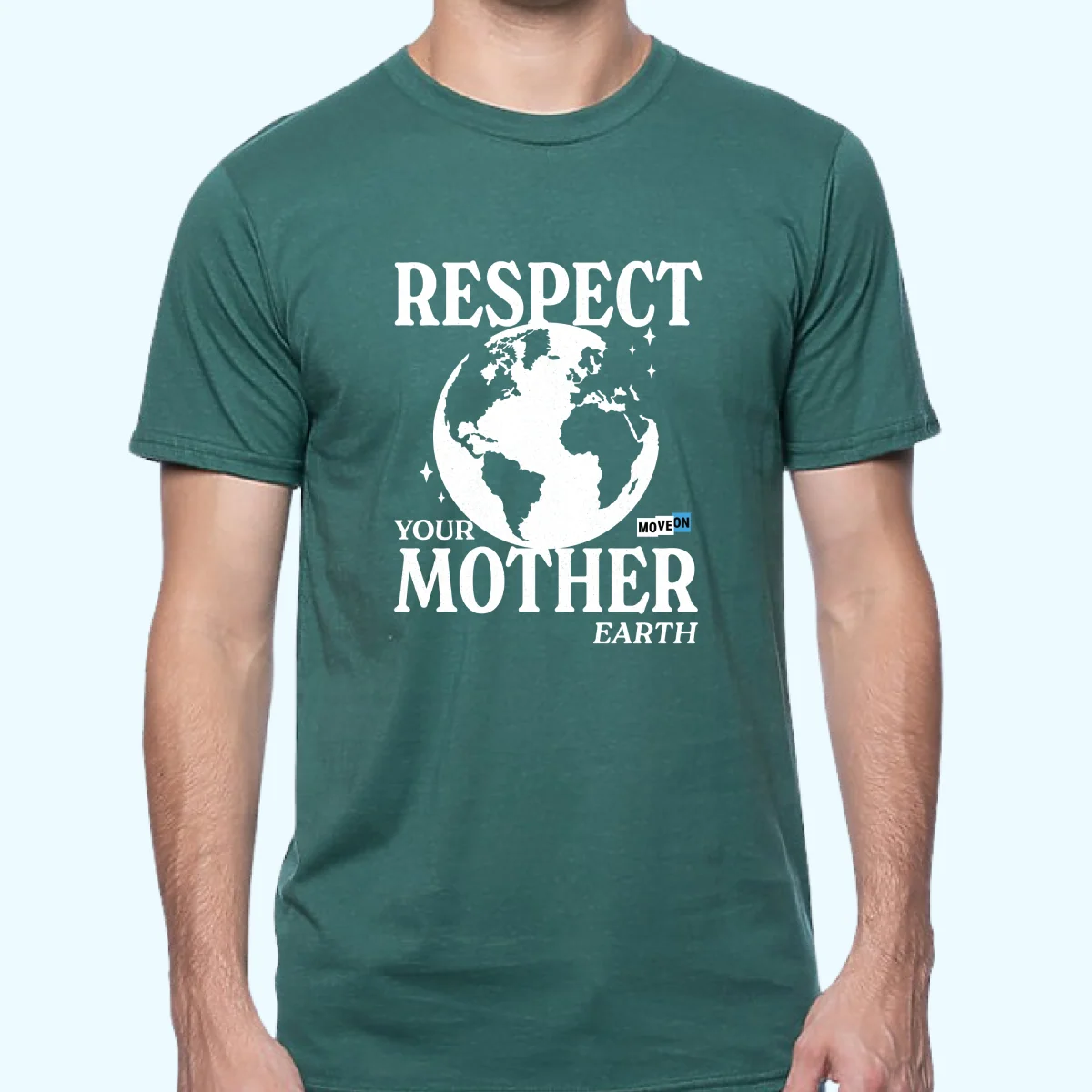 "Respect Your Mother Earth" Unisex Cotton T-Shirts - Image 2