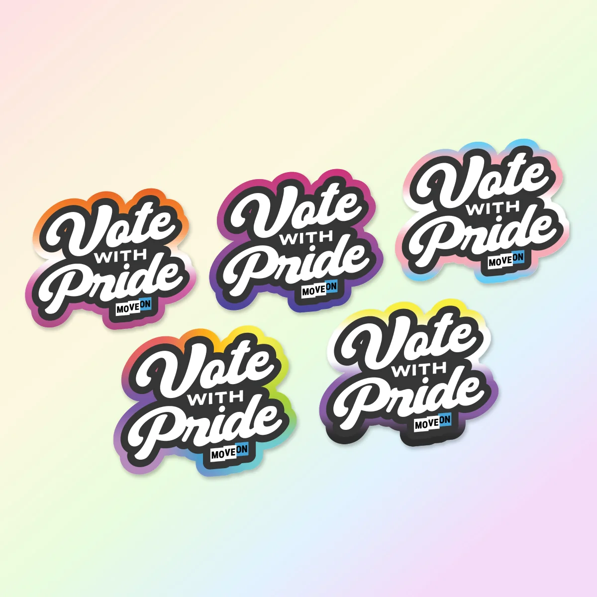 Pride Flag Sticker Packs: Vote With Pride - Image 2